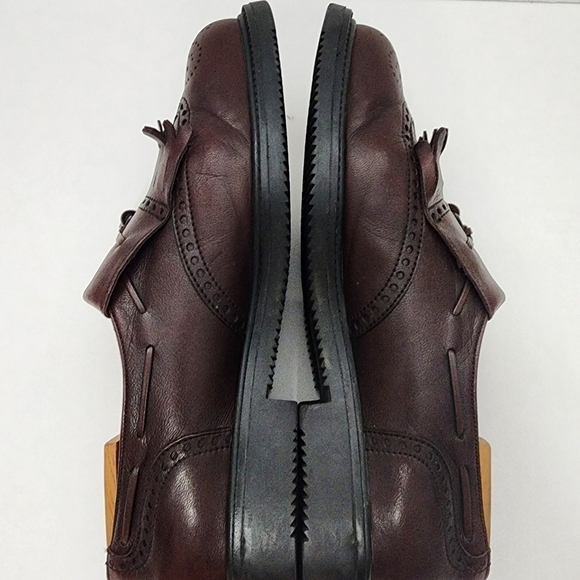 Bally Spino Kiltie Wingtip Tassel Loafers Mahogany Brown Size 7.5 main image 8